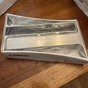 Ikea Ekby Bjarnum 7.5" 19cm Aluminum Shelf‎ Brackets 901.361.36 21089 New Sealed